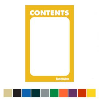 Contents Label 2"x3.5" Yellow