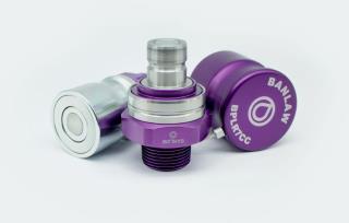 Flush Face BPL Receiver, 1" NPT, PURPLE, Size 7