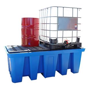 LL Series Poly Dual IBC Spill Pallet.