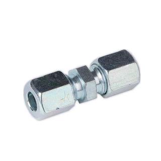 Stainless 6mm x 6mm Straight Compression Fitting Connector