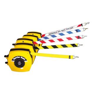 Barrier Reel, 15m Yellow & Black Webbing.